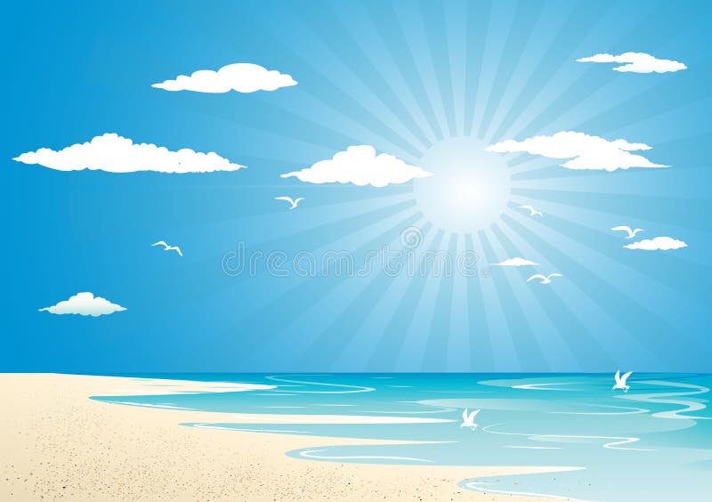 Fundo do mar ilustração royalty free