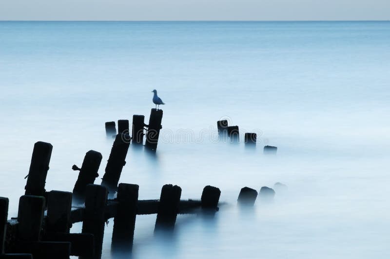 Mar iluminado por la luna, Norfolk imágenes de archivo libres de regalías Mar iluminado por la luna, Norfolk imágenes de archivo libres de regalías