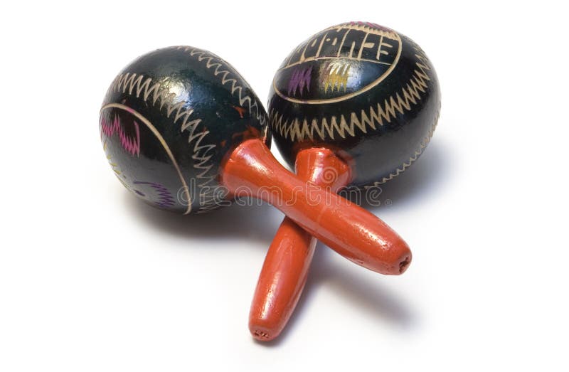Maracas stock image. Image of white, maracas, wood, instrument 21847169