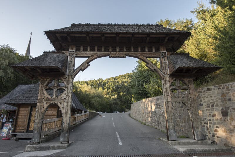 The Maramures Gate Romania 4 Editorial Photography - Image of wood ...