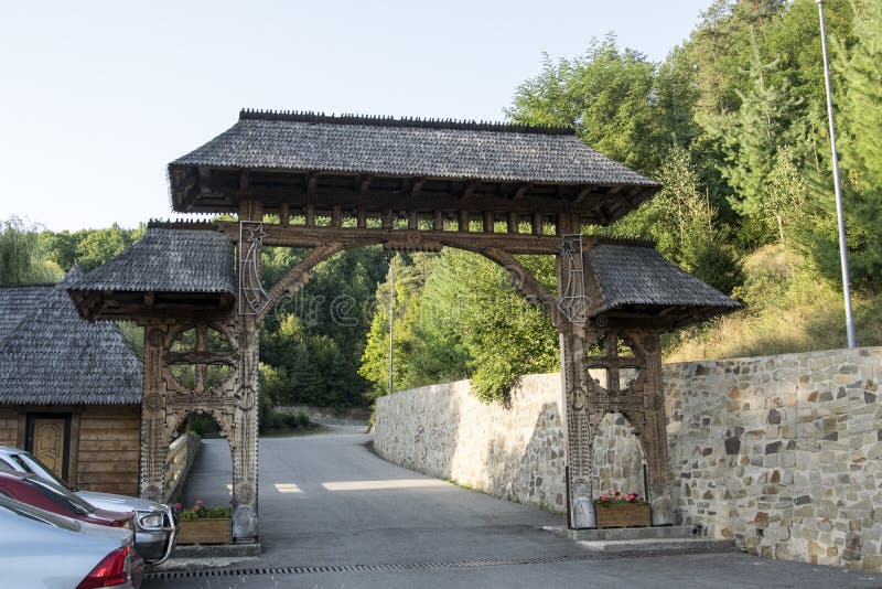 The Maramures Gate Romania 4 Editorial Photography - Image of wood ...