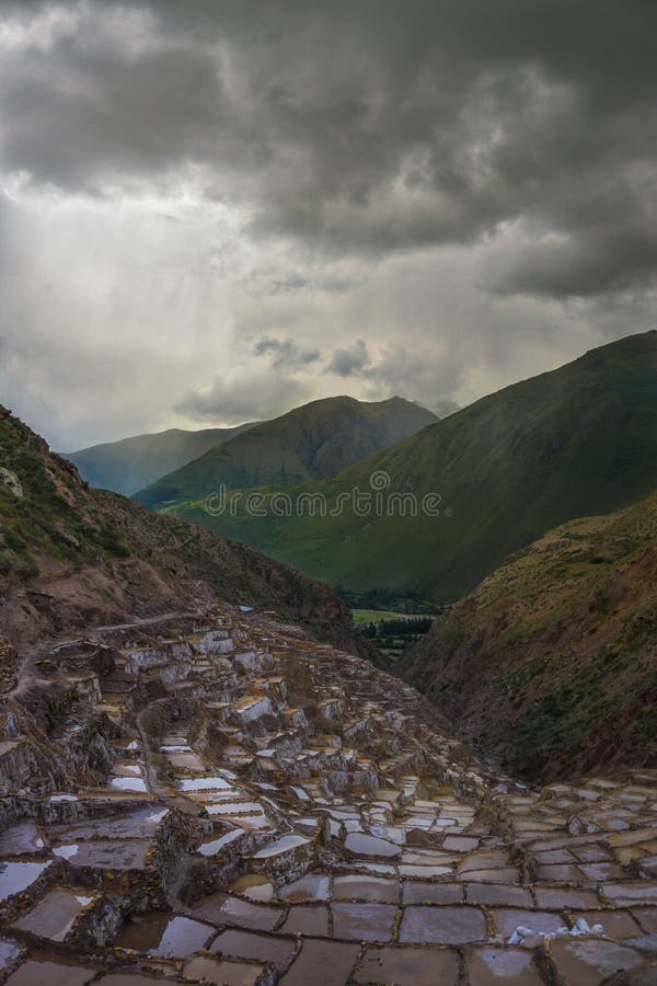 This its the beautiful Maras Salinas in Cuzco.