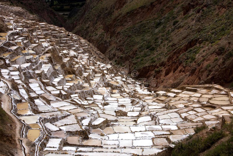 Maras Salt Mines, Salinas near Tarabamba in Peru. Maras Salt Mines, Salinas near Tarabamba in Peru