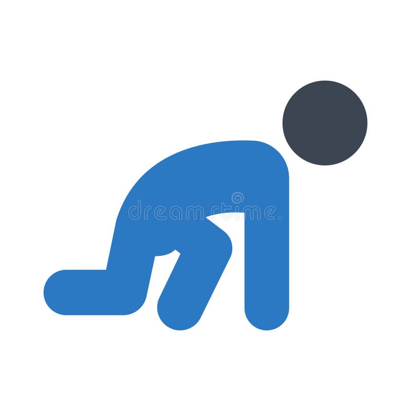 Marathon glyph color vector icon stock illustration