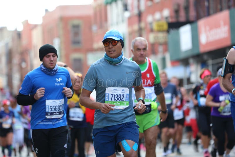 Marathon NYC 2019 sport event in Central Park royalty free stock photography Marathon NYC 2019 sport event in Central Park royalty free stock photography