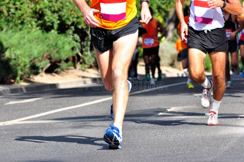Marathon Racers royalty free stock photo