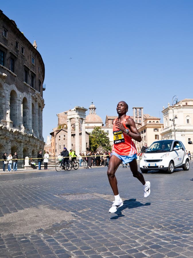 Marathon Rome stock images