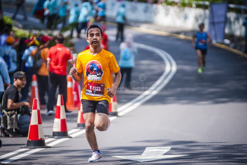 Marathon Runner royalty free stock photos