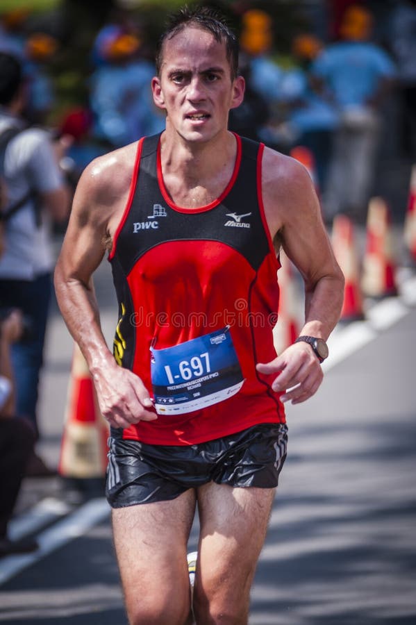 Marathon Runner stock photos