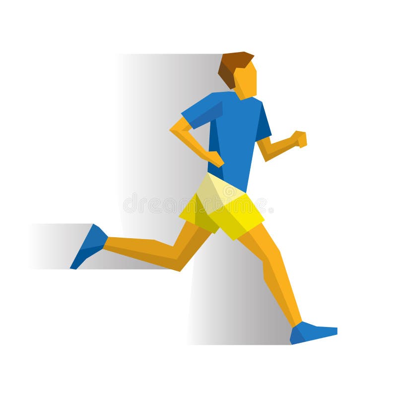 Woman Running A Marathon - Poster And Infographic Royalty Free SVG