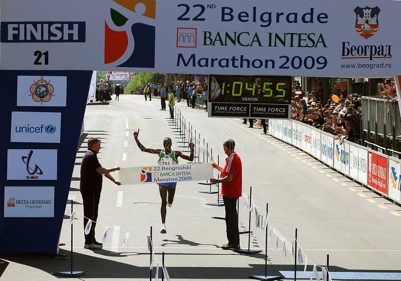 maraton Belgrade kona połówki maraton zdjęcie stock maraton Belgrade kona połówki maraton zdjęcie stock