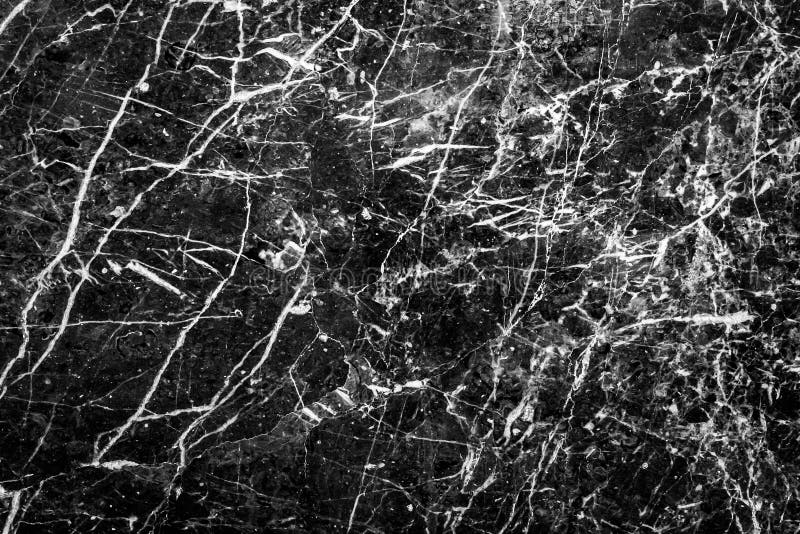 Marble Black Luxury Tile with Abstract White Pattern of Cracks Grunge