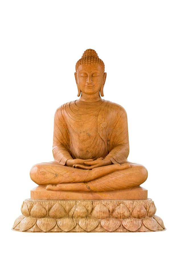 Marble Buddha statue isolated on white background royalty free stock photos Marble Buddha statue isolated on white background royalty free stock photos