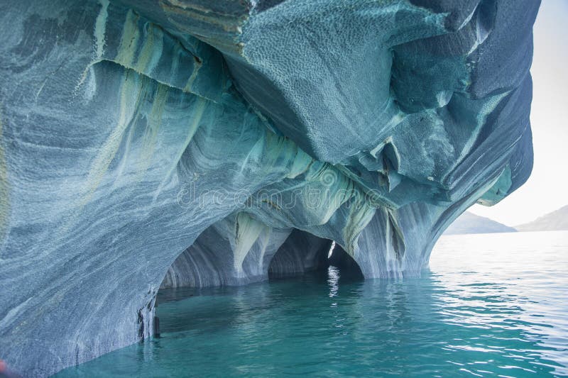 Marble Cathedral General Carrera Lake Chile Stock Photo Image Of