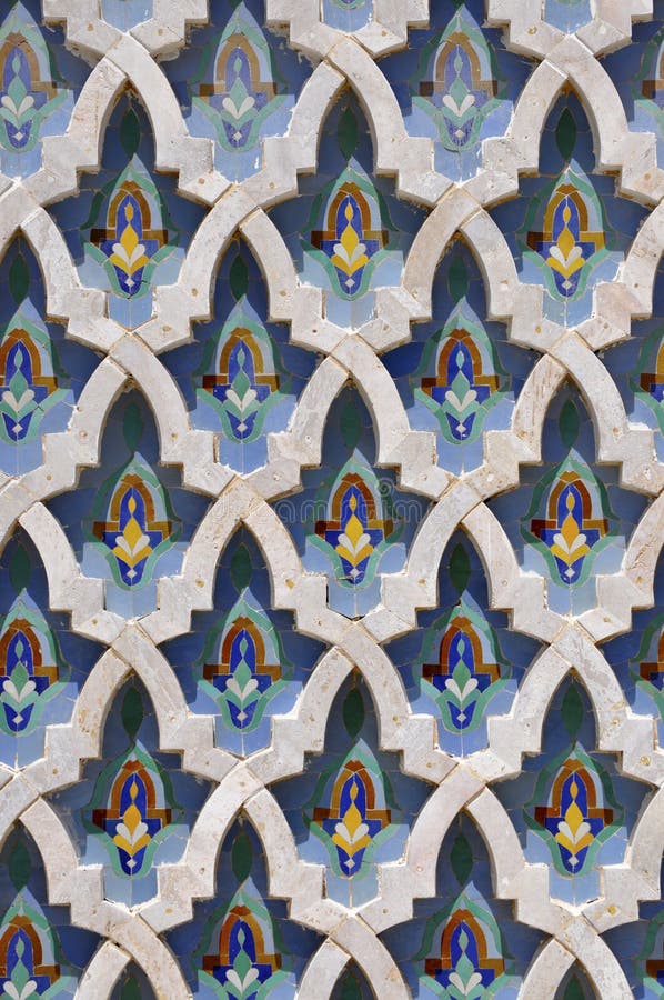 Marble design Hassan II Mosque,Casablanca royalty free stock image Marble design Hassan II Mosque,Casablanca royalty free stock image