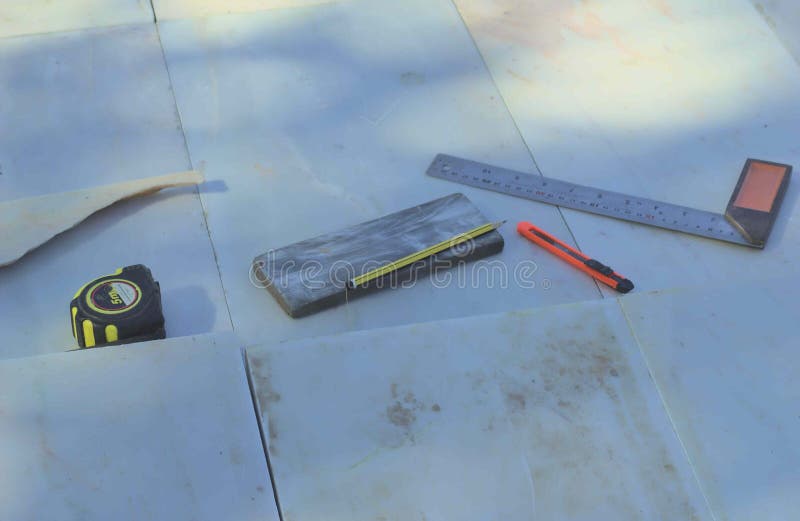 Ruler T square and pencil stock photo. Image of tools 2236540