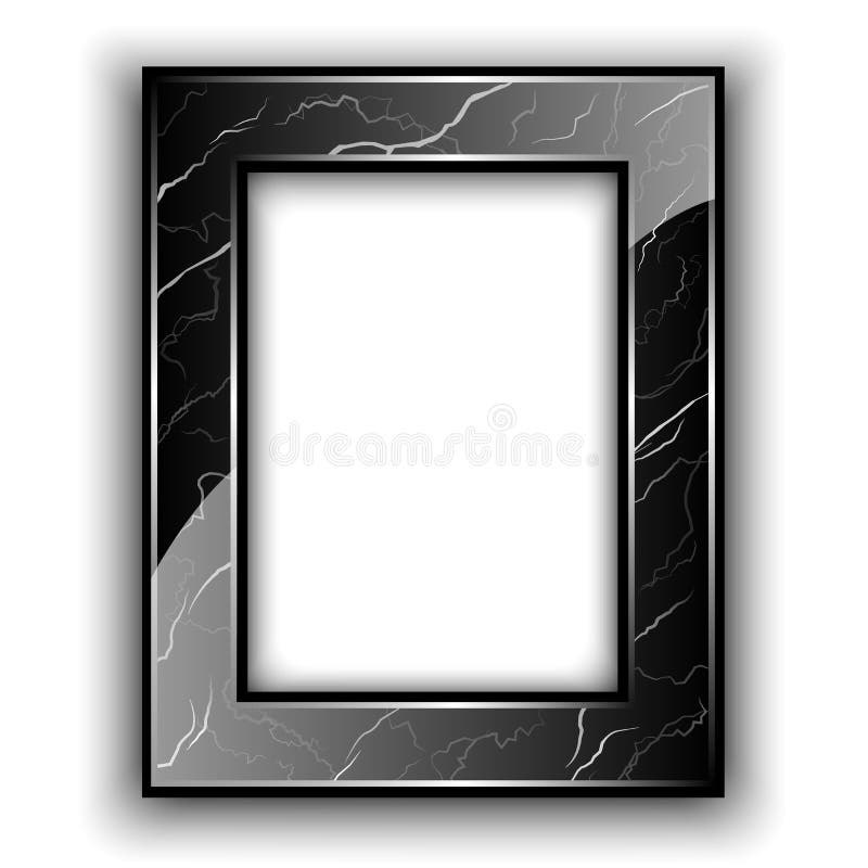 Marble frame for photo. stock vector. Illustration of rectangle 48306123