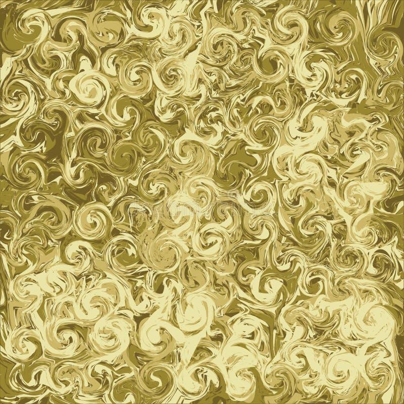 Marbled gold abstract background. Liquid marble pattern. royalty free illustration