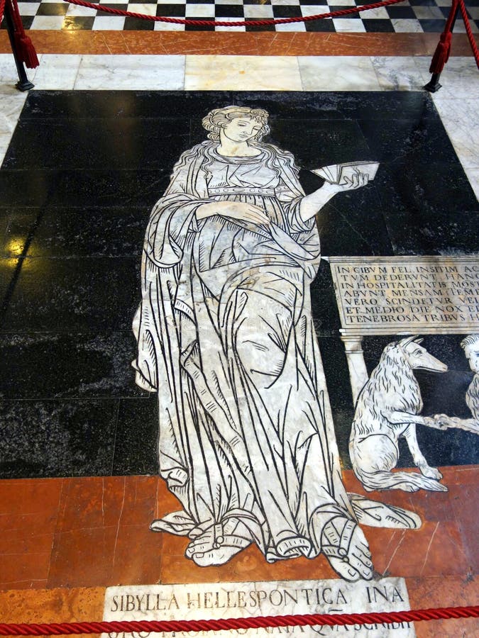 Marble mosaic siena cathedral tuscany italia stock photos