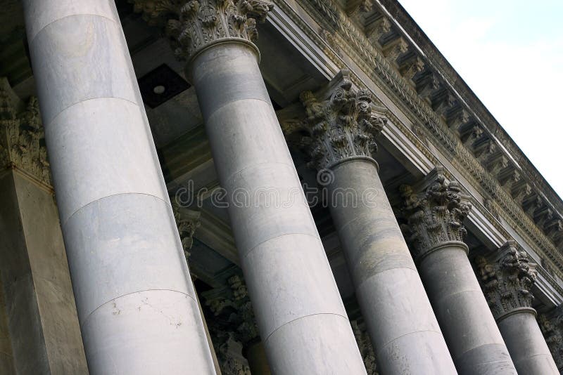 Marble Pillars. Parliament House, Adelaide Stock Image Image of