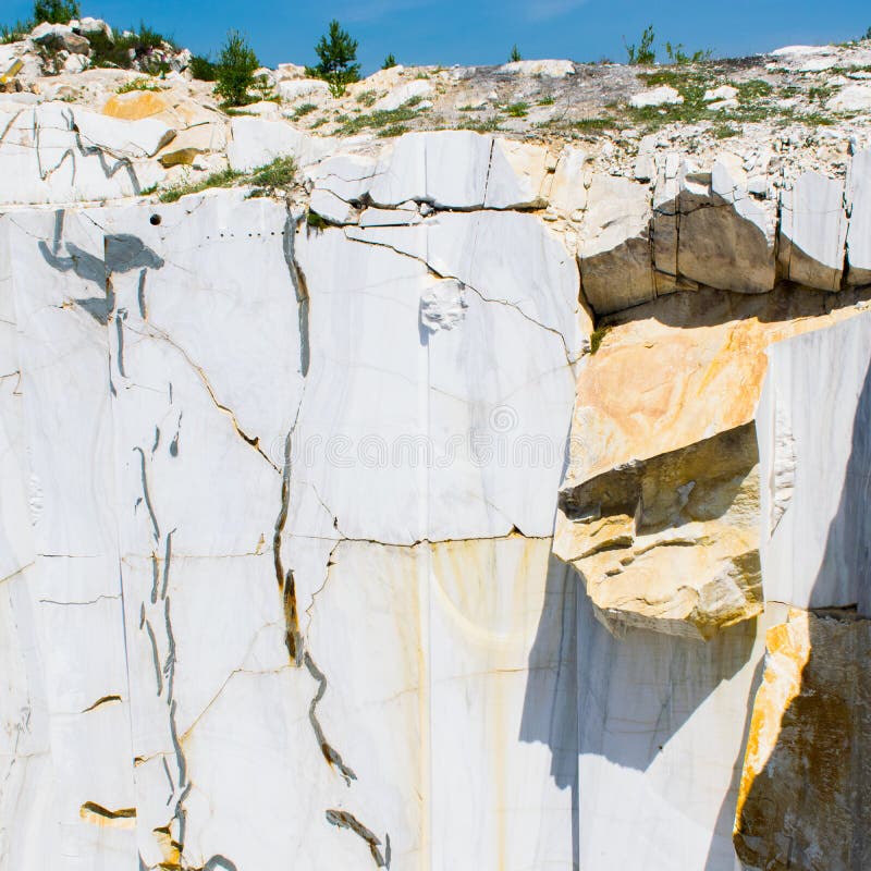 Marble quarry. Marble quarry in Carrara italy. white marble stones stock image Marble quarry. Marble quarry in Carrara italy. white marble stones stock image