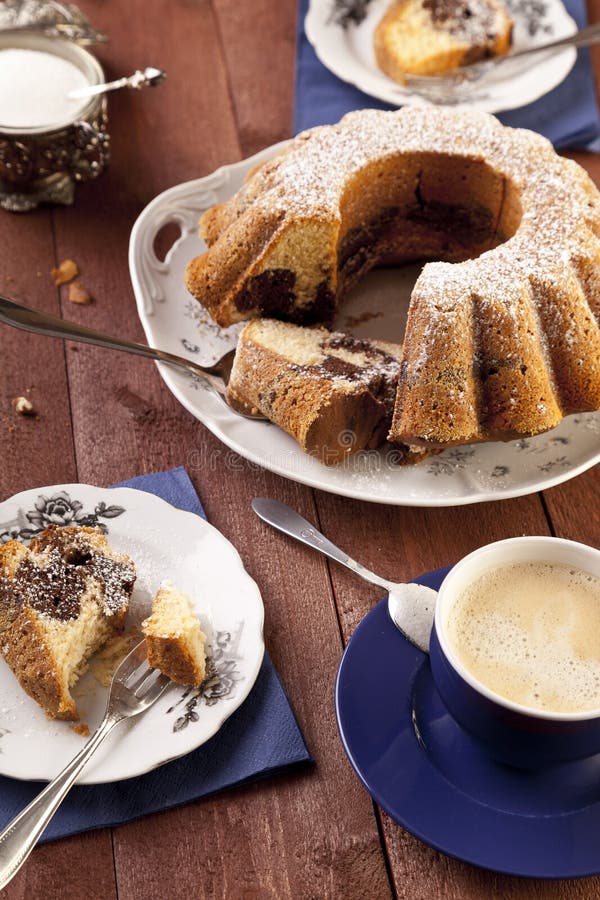 Marble ring cake stock photo. Image of gugelhupf, homemade 188603372