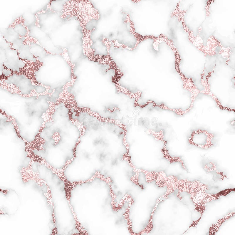 Marble seamless pattern. Rose gold marble texture. Elegant roses golden background. Repeated modern stylish pattern with high reso stock illustration