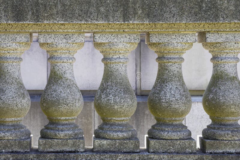 Marble Stone Balustrade Closeup