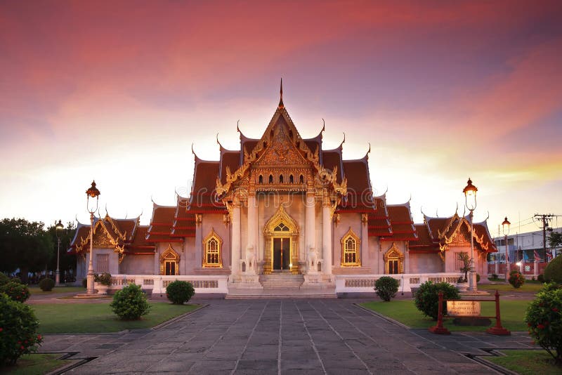 Marble Temple in Bangkok Thailand