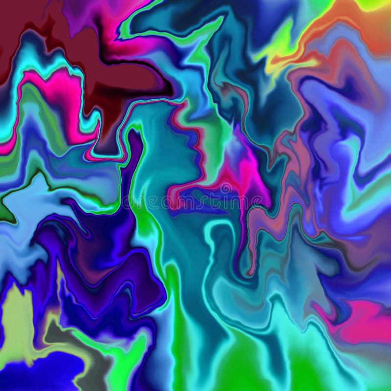 Marble Texture in Cool Bluepurple Tones.Colorful Liquid Marble