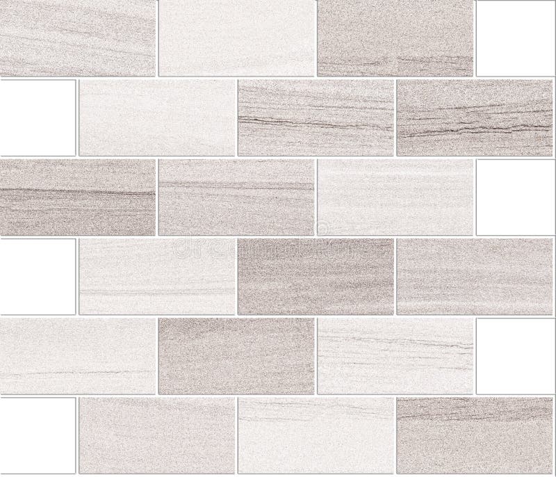 Marble Wall Brick Small Board Brick Mosaic Gray Light Gray Dark Gray