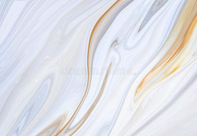 Marble wall surface Illustration blue white pattern yellow graphic background. royalty free stock photography