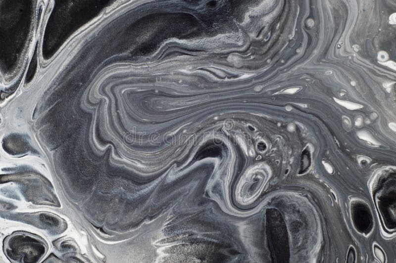 Marbled black and white abstract background. Liquid acrylic marble pattern royalty free stock images Marbled black and white abstract background. Liquid acrylic marble pattern royalty free stock images