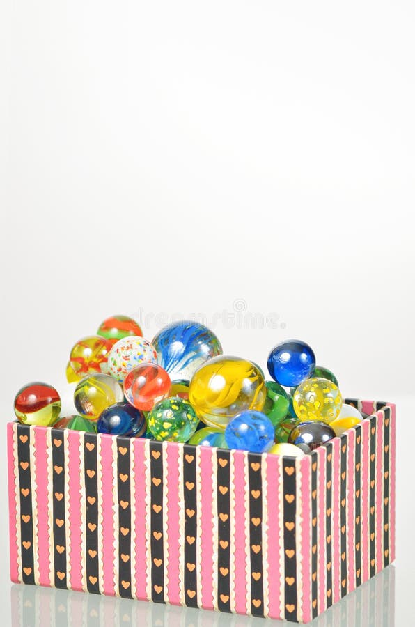 Box of marbles stock image. Image of colorful, marbles 1916215