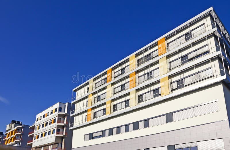 Facade of the University Hospital of Marburg, Hesse, Germany. Facade of the University Hospital of Marburg, Hesse, Germany