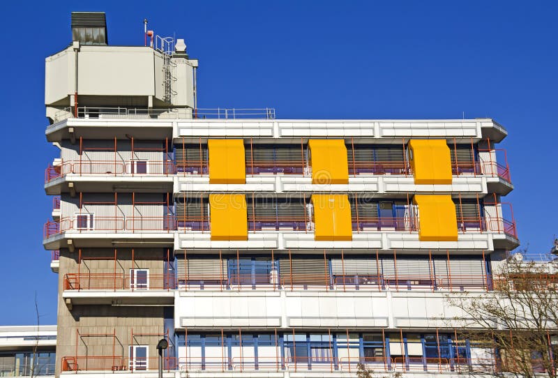 Facade of the University Hospital of Marburg, Hesse, Germany. Facade of the University Hospital of Marburg, Hesse, Germany