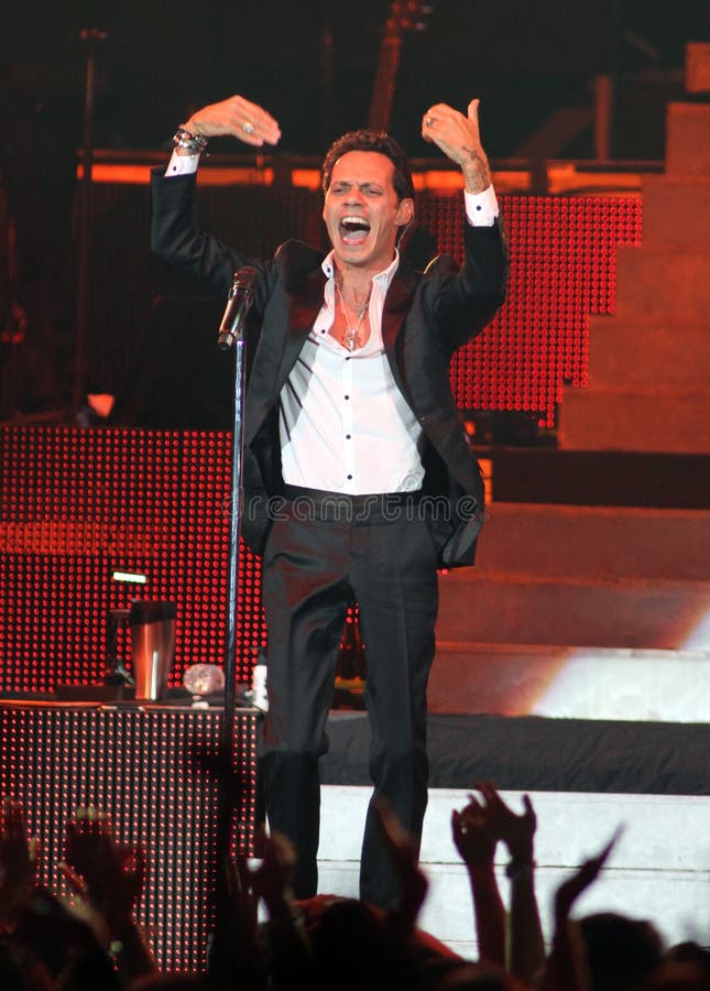 Marc Anthony Performs in Concert Editorial Stock Image Image of