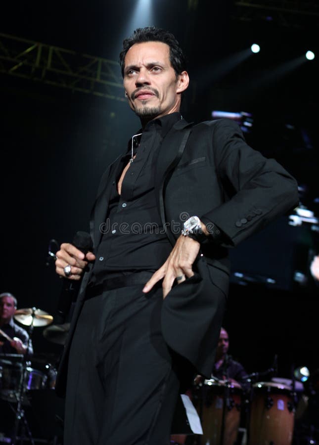 Marc Anthony Performs in Concert Editorial Stock Photo Image of salsa