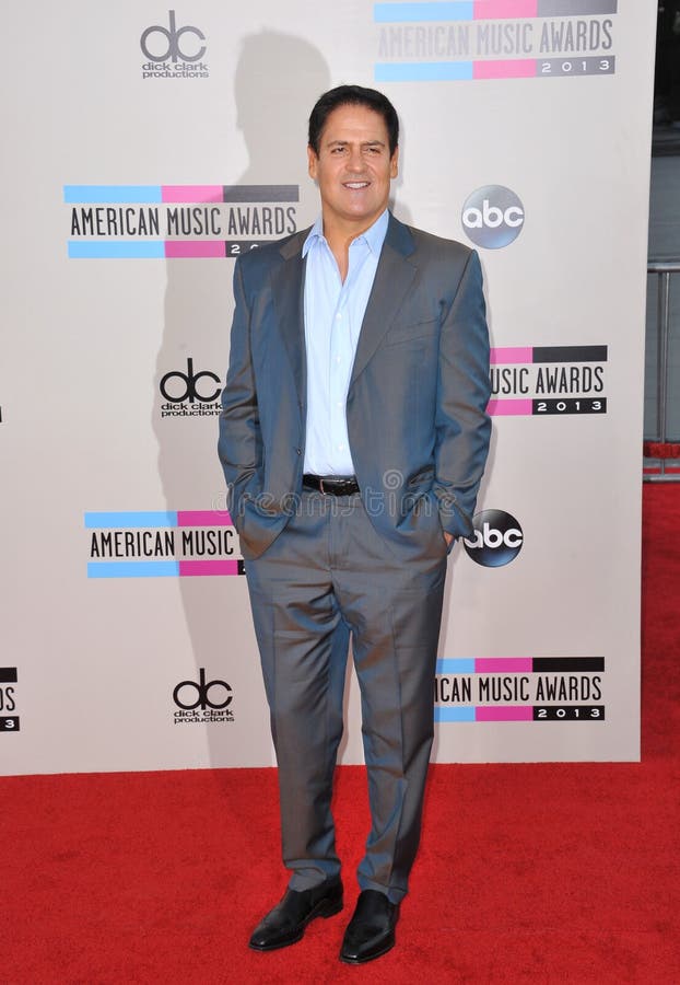 LOS ANGELES, CA - NOVEMBER 24, 2013: Mark Cuban at the 2013 American Music Awards at the Nokia Theatre, LA Live. LOS ANGELES, CA - NOVEMBER 24, 2013: Mark Cuban at the 2013 American Music Awards at the Nokia Theatre, LA Live