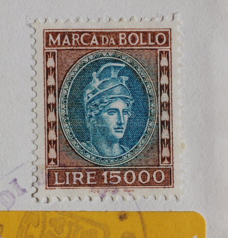 Marca da bollo italiana a Roma immagini stock Marca da bollo italiana a Roma immagini stock