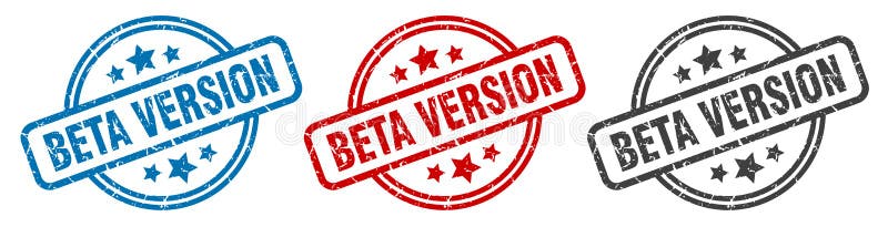 beta version stamp. beta version round isolated sign. beta version label set. beta version stamp. beta version round isolated sign. beta version label set