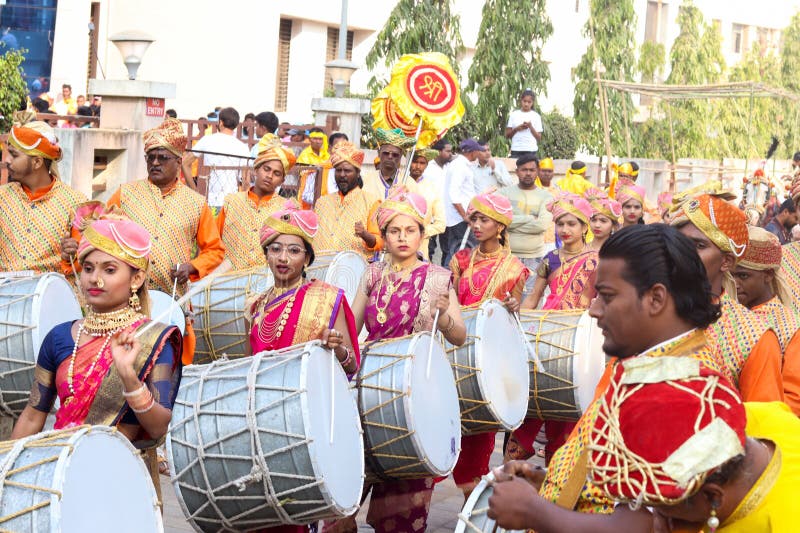 02 March 2023, Ahwa(Dang), Gujarat-India, Tribal Festival of Dang Gujarat. Beautiful Indian Woman with Drums in the festival of tribal people in Dang Gujarat. 02 March 2023, Ahwa(Dang), Gujarat-India, Tribal Festival of Dang Gujarat. Beautiful Indian Woman with Drums in the festival of tribal people in Dang Gujarat