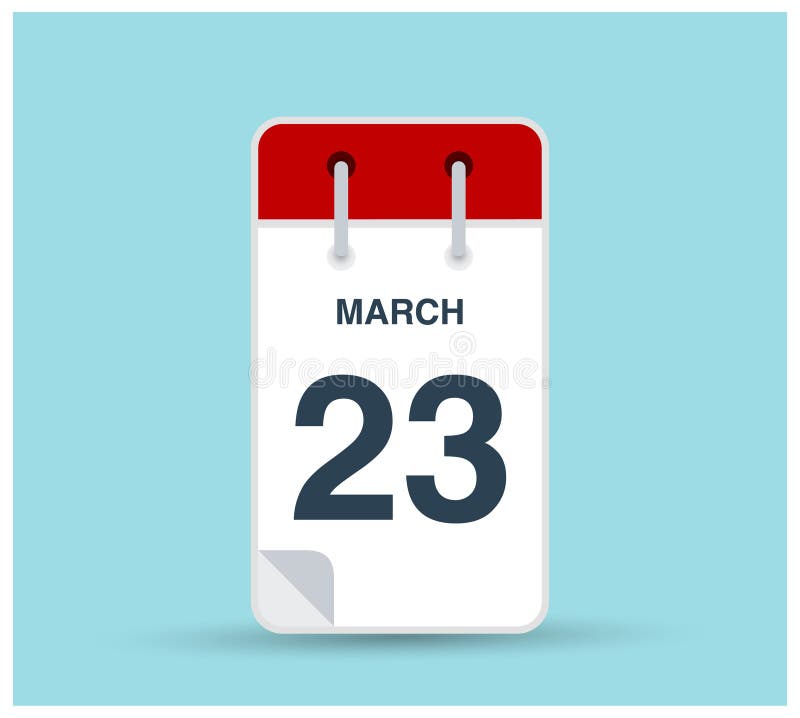 Calendar March 23 Stock Illustrations – 358 Calendar March 23 ...