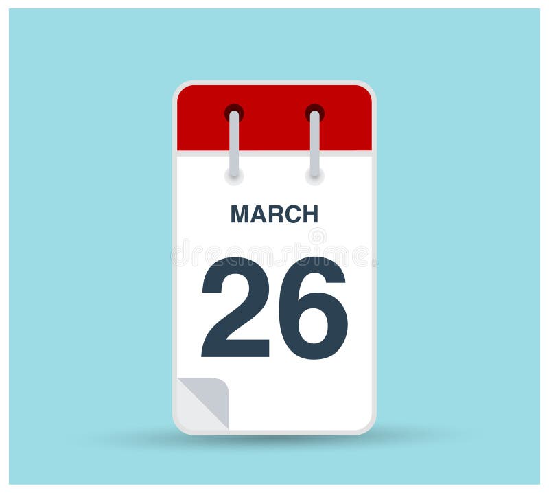 March 26th Stock Illustrations – 604 March 26th Stock Illustrations,  Vectors & Clipart - Dreamstime