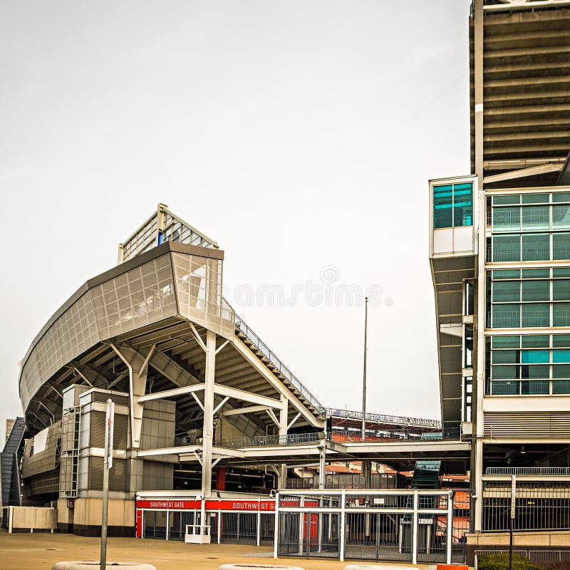 March 2017 Clevelan Ohio - Cleveland Brouwns NFL stadium at daytime