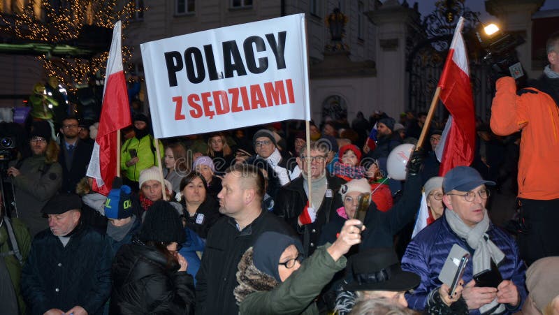 March of 1000 Gowns. Judges and lawyers from across Europe protest judicial takeover in Warsaw. royalty free stock photography March of 1000 Gowns. Judges and lawyers from across Europe protest judicial takeover in Warsaw. royalty free stock photography