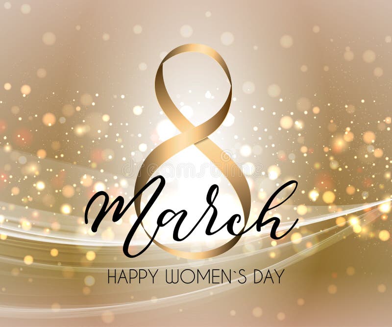 March 8 greeting card. Background template for International Womens Day. vector illustration March 8 greeting card. Background template for International Womens Day. vector illustration