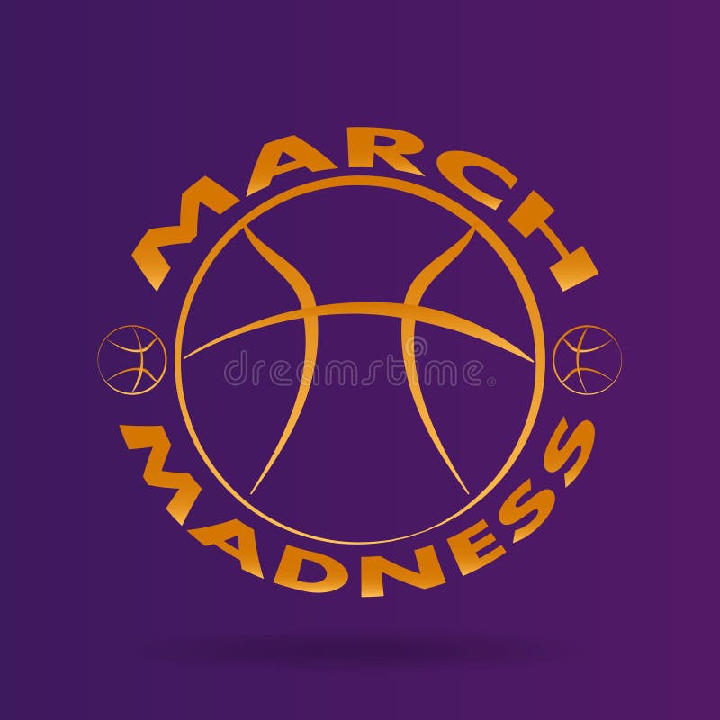 March Madness Basketball Sport Design. Stock Vector - Illustration of
