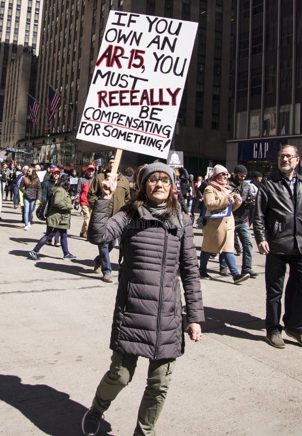 March for Our Lives, New York Editorial Stock Photo - Image of national ...