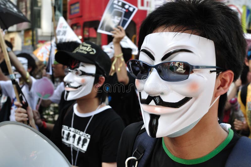 Marcha de protesto, Hong Kong